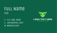Green Bull Horns Business Card Image Preview