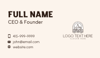 Beach Surfboard Running Business Card Preview