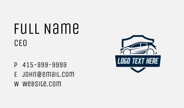 Car Care Shield Business Card Design Image Preview