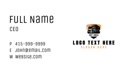 Trucking Cargo Mover Business Card Image Preview