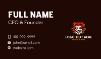 Theater Jester Clown Business Card Preview