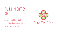Pink Green Flower Business Card Image Preview