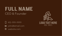 Brown Horse Loop Business Card Image Preview