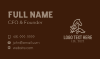 Brown Horse Loop Business Card Design