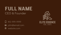 Brown Horse Loop Business Card Image Preview