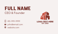 Red Building Warehouse  Business Card Image Preview