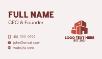 Red Building Warehouse  Business Card Image Preview