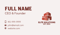 Red Building Warehouse  Business Card Image Preview