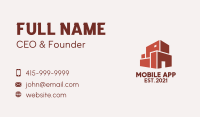 Red Building Warehouse  Business Card Image Preview