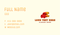 Blazing Trailer Truck Business Card Image Preview