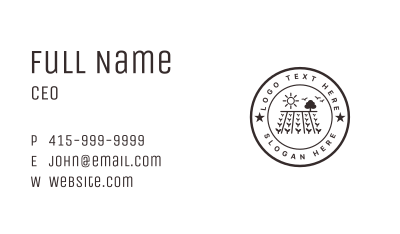 Agriculture Farm Seal  Business Card Image Preview