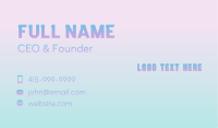 Holographic Futuristic Beauty Business Card Image Preview