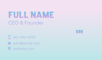 Holographic Futuristic Beauty Business Card Image Preview