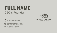 Roof House Property  Business Card Design