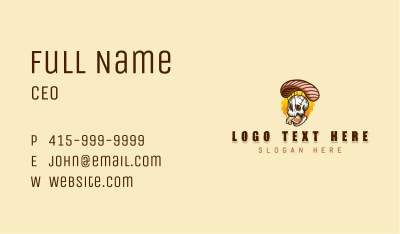 Creepy Parachute Skull Business Card Image Preview