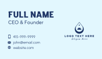 Blue Car Cleaning Droplet Business Card Image Preview