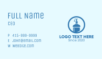 Blue Round Liquid Sanitizer Business Card Image Preview