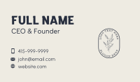 Natural Aesthetic Emblem Business Card Preview