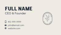 Natural Aesthetic Emblem Business Card Image Preview