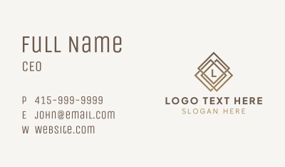 Diamond Jewel Lettermark Business Card Image Preview