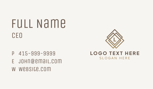 Diamond Jewel Lettermark Business Card Design Image Preview