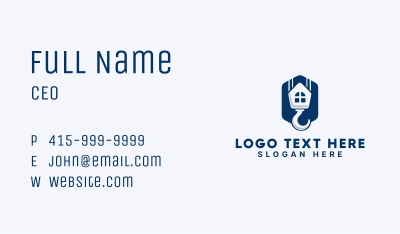 Crane House Builder Business Card Image Preview
