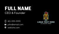 Gladiator Skull Warrior Business Card Preview