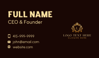 Premium Crown Crest Business Card Image Preview