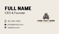 Bull Motorcycle Rider Business Card Design