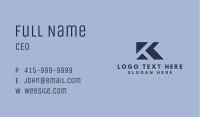 Express Delivery Letter K Business Card Image Preview