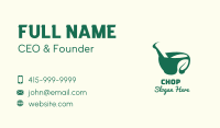 Leaf Mortar Herbal Medicine Business Card Image Preview