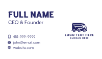 Blue Delivery Truck Business Card Image Preview