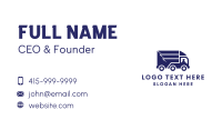 Blue Delivery Truck Business Card Preview