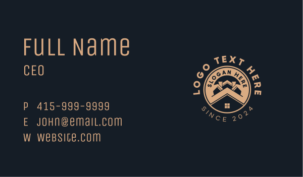 Home Roof Housing Business Card Design Image Preview
