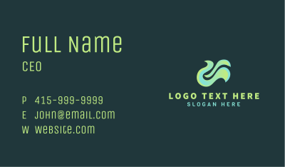 Abstract Liquid Wave Business Card Image Preview