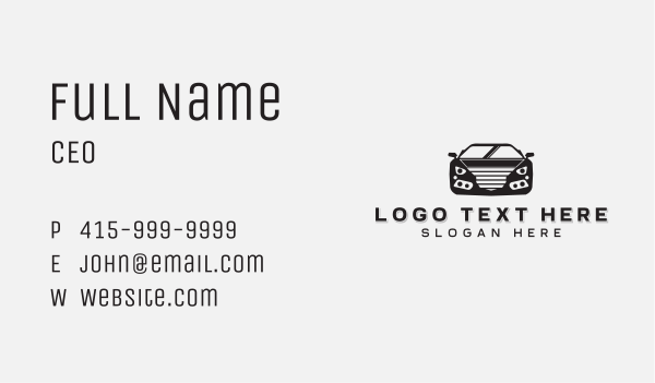 Race Car Automobile  Business Card Design Image Preview