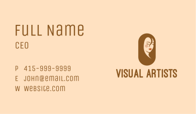 Aesthetic Woman Makeup Business Card Image Preview