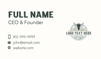 Western Rodeo Bullfighting Business Card Design