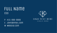White Diamond Letter K Business Card Image Preview