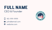 Outdoor Mountain Summit Business Card Design