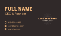 Retro Hipster Triangle Business Card Preview