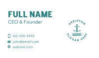 Marine Ocean Anchor Business Card Image Preview