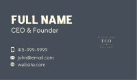 Luxury Professional Wordmark Business Card Image Preview