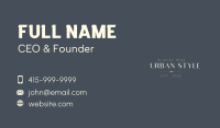 Luxury Professional Wordmark Business Card Design