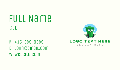 Trash Bin Garbage Business Card Image Preview