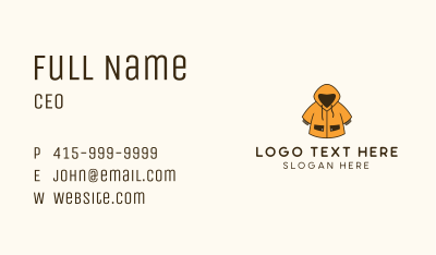 Kiddie Raincoat Clothing  Business Card Image Preview