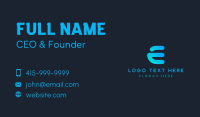 Networking Company Letter E  Business Card Image Preview