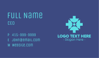 Blue Digital Arrow Business Card Image Preview