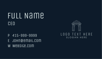 Arch Gateway Landmark Business Card Image Preview