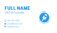 Blue Home Paint Brush Business Card Image Preview